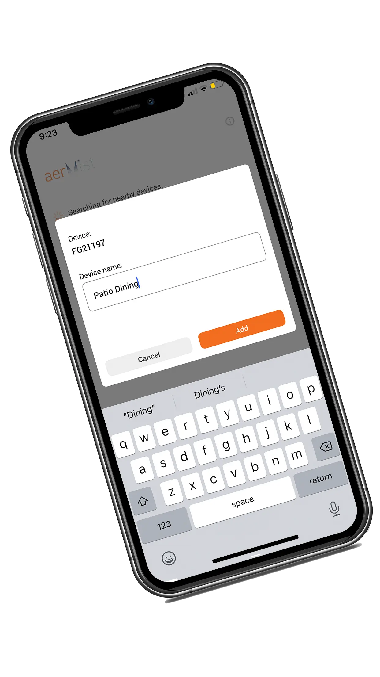 Install aerMist app (for 150A & 300A models)'s 1. image
